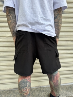 Shorts Mafiusu Cargo Tactel Preto Reg - loja online