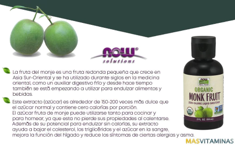 Monk Fruit Gotas orgánicas - comprar online