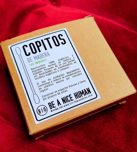copitos de algodon y bambu - 100 unidades