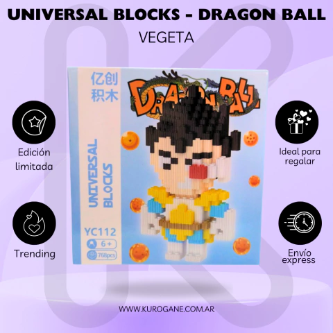 UNIVERSAL BLOCKS DRAGON BALL - VEGETA - comprar online