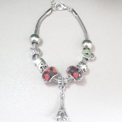 Pulseira Estilo Pandora Torre Eiffel