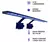 Imagem do Luminaria Led Soma T-550 Preta 14w Led Branco/azul Autovolt