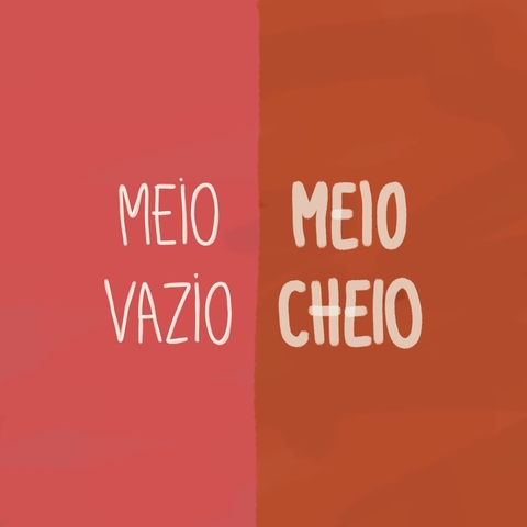 Quadro - Meio Vazio/Meio Cheio - comprar online