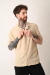 CAMISA DESAGUJADA CAMEL - comprar online