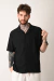 CAMISA DESAGUJADA NEGRA - comprar online