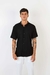 CAMISA LINO NEGRA CUELLO MAO