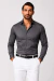CAMISA ANTIARRUGAS DE VESTIR TERCH NUMO GRIS