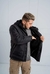 CAMPERA ABRIGO ITALIA CON DOBLE CIERRE NEGRA - comprar online