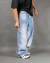 JEAN BAGGY CORTE BALLON MULTIBOLSILLOS CELESTE COMBINADO - comprar online