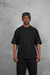 REMERA OVER BASIC NEGRA