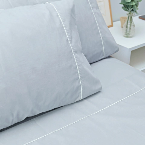 Juego Sabanas ROYAL Percal 144 hilos 100% Algodón - Gris - comprar online