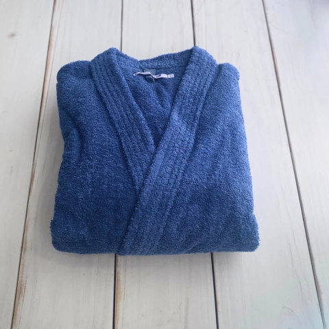 Bata de Toalla Arco Iris - Azul