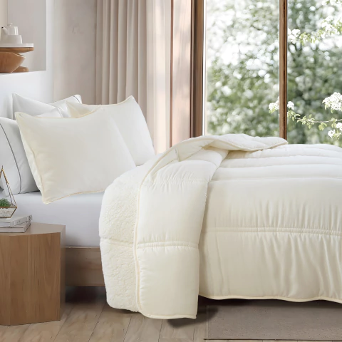 Kit Acolchado Corderito DAVOS - Natural - comprar online