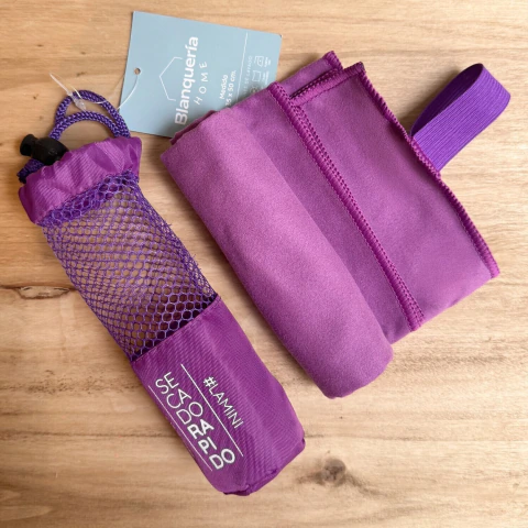 Toalla de Mano Microfibra Secado Rápido LA MINI 35x50cm - Violeta