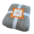 Manta Calada con Flecos 125x180cm - Gris - comprar online