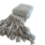 Manta Calada con Flecos 125x180cm - Gris - tienda online