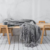 Manta Calada con Flecos 125x180cm - Gris