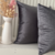 Funda de Almohadon Gamuza - Gris Oscuro - Blanquería Home