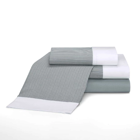 Juego Sábanas Cannon Fieldcrest 144 hilos 100% Algodón - Gris 9137