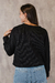 SWEATER BLACK TEJIDO CON CORDON - tienda online