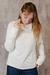 SWEATER CREAM TEJIDO CUELLO POLERA - Basta Providencia