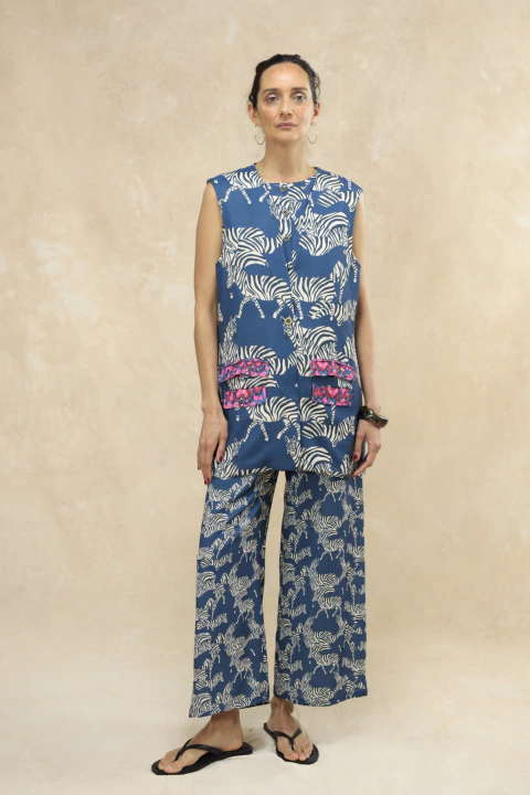 CHALECO MAR LARGO CREPE - comprar online