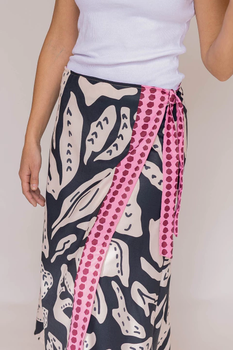 POLLERA LARGA DANILA CREPE - comprar online