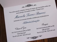 Convite de formatura na internet