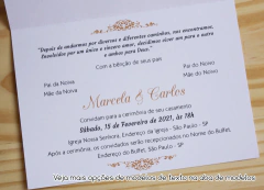 Texto para convite de casamento