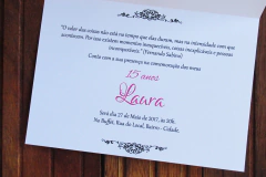 Convite 15 anos - Debutante - Dourado Tiffany - loja online