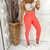 Calça Crepe com Cinto Coral