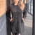 Sobretudo Tricot Detalhe Couro Preto - comprar online