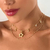Colar Duplo Folheado a Ouro 18k Estrelas