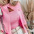 Conjunto Tricot Rosa