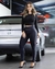 Calça Legging Detalhe Courino - Mariah Closet Boutique