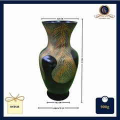Vaso de madeira, feito na Tailândia, peça única e exclusiva - loja online