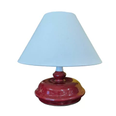 Luminária Abajur Completo Cerâmica Vermelha Compacto (30 cm) - (CJ0040AB) na internet