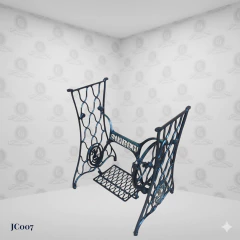 Pé De Máquina De Costura Singer Antigo Restaurado Ferro Fundido Vintage - (JC007) - comprar online