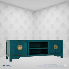 Mueble TV Oriental Negro con Hueco Abierto (160cm) - (ACB003P) en internet