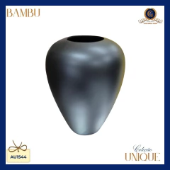 Florero Caña Gota Negro Mate (31 cm) - Colección UNIQUE (AU1544) - comprar online