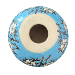 Magnolia Candle Holder Blue Porcelain, Chinese Classic Design (CIS172) - online store