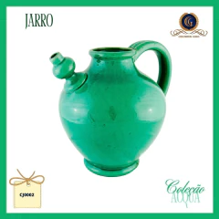 Jarra Cerámica Craquelada Verde Agua Exclusiva - Colección Acqua (CJ0002) - comprar online
