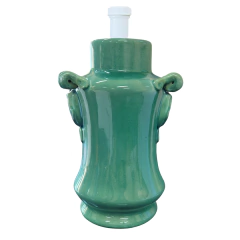 Jade Green Ceramic Lamp Base Crackle (28cm) - (CJ0010A) on internet
