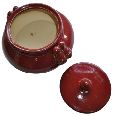 Imperial Ceramic Bowl Potiche with Lid - Rouge Collection (CJ0032) - online store