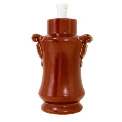 Burgundy Ceramic Lamp Base Crackle (28cm) - (CJ0036A) - buy online