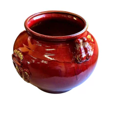 Large Ceramic Fleur-de-lis Cachepot - Rouge Collection (CJ0038) - buy online