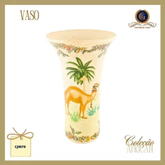 Florero Artístico Cerámico Ruta de la Seda Dromedario Craquelado - Colección African (CJ0070) - comprar online