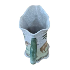 Camel Ceramic Decorative Pitcher Cracked Glaze - African Collection (CJ0081) - Columbus Gold