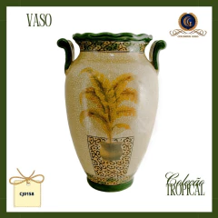Tall Crackle Amphora Vase "Imperial Garden" (52 cm) - Tropical Collection (CJ0158) - buy online
