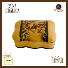 Decorative Potiche Box Imperial Collection Musicians in Ceramic (CJ0288) - buy online